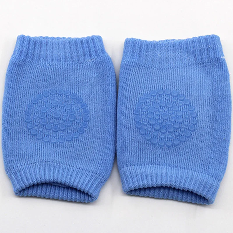Royal blue 8 цветов махровые Детские Наколенники Локоть Детские ползающие манжеты Нескользящие ползающие носки - Цвет: Royal blue