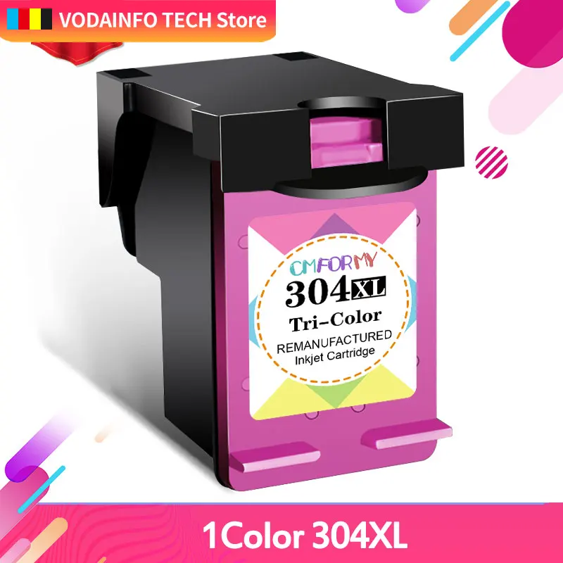 Royek rénovation 304xl remplacement pour HP304 cartouche d'encre pour HP  304 XL Deskjet 2620 All-in 3700 3720 3752 5000 5010 5030