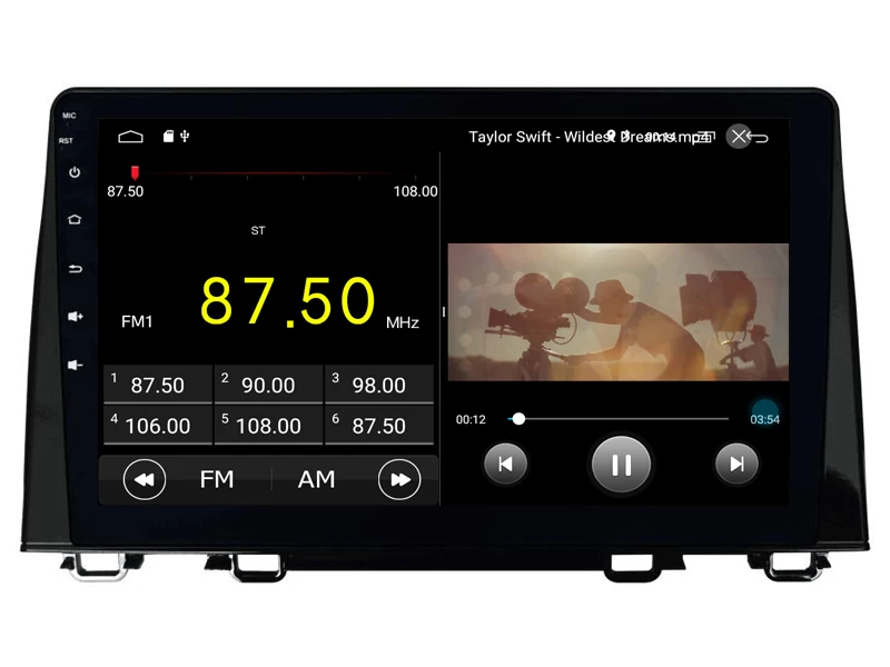 Встроенная 4G Lte Автомобильная Интеллектуальная навигационная лента рекордер 9,0 android автомобильный gps Радио мультимедийный плеер для honda CRV