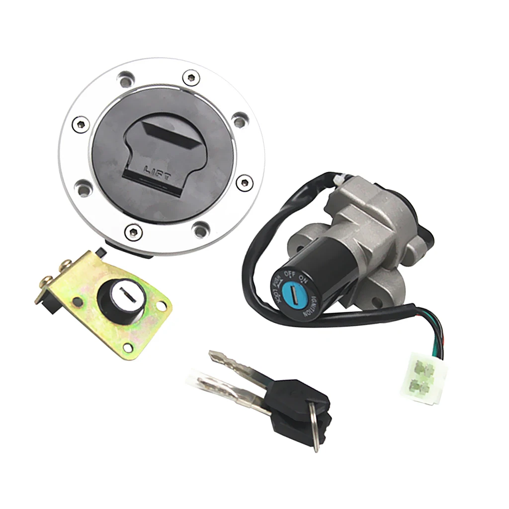 CNC крышка топливного бензобака с 2 ключами для GSXR 1000 01-02 RGV 250 90-92 серебро