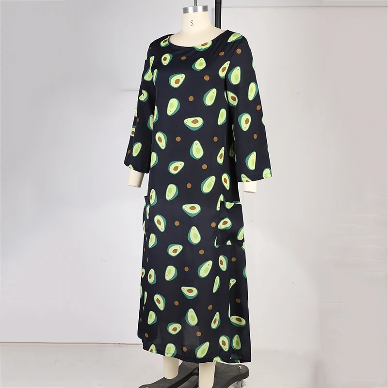 Весеннее и летнее модное женское платье с цветочным принтом воротником из