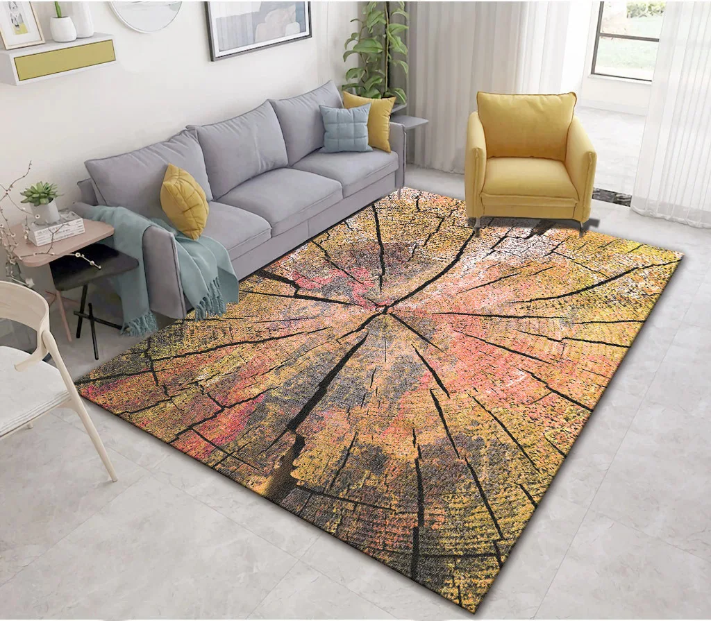 Vintage Wood Grain Pattern Carpets for Living Room Bedroom Area Rugs Kids Room Crawl Floor Rug Home Decor Carpet Child Rug