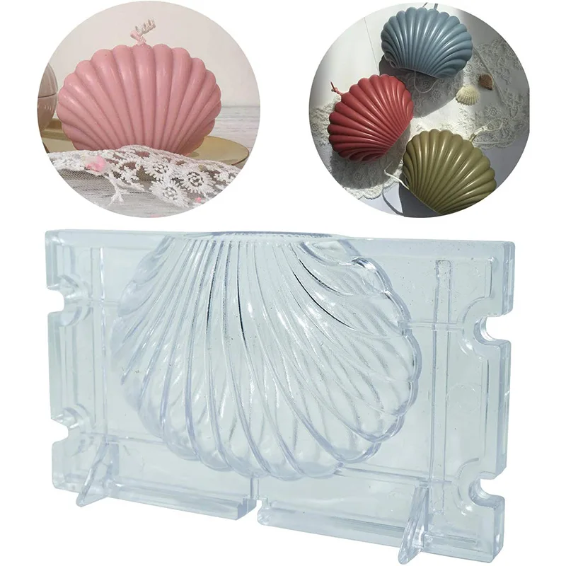 Scented Candle Mold Seashell Scallop Shell Candle Mold Handmade Soap