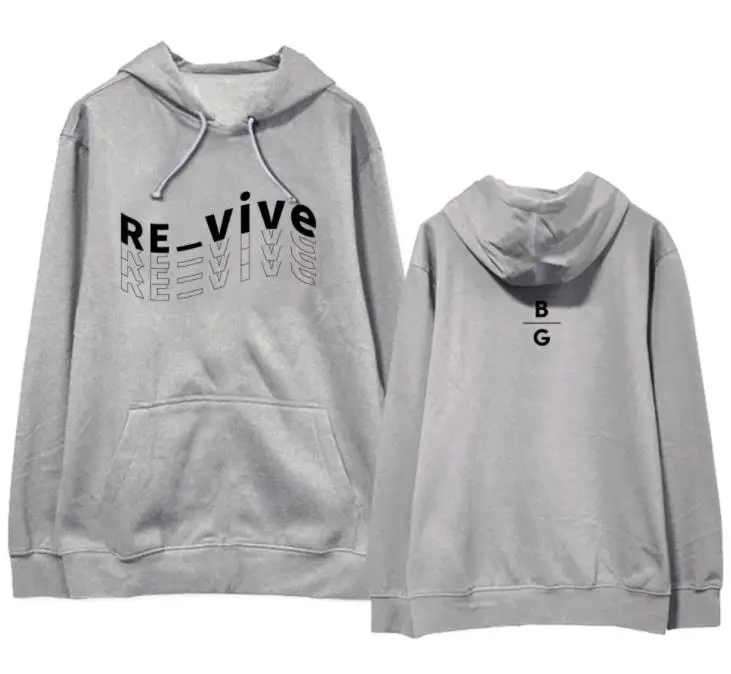 Kpop beg коричневые глаза девушки альбом re_vive же печать толстовка унисекс флис/тонкий пуловер Свободная Толстовка