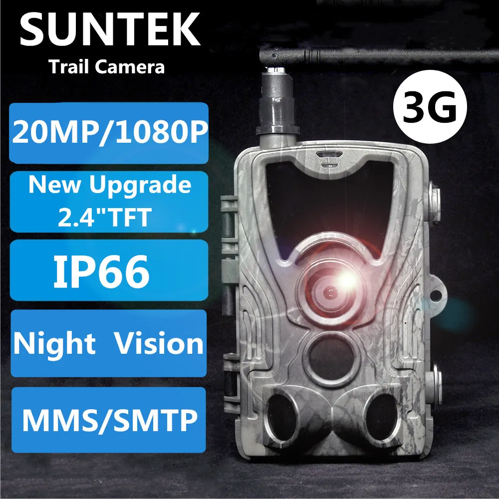 Suntek 20mp 1080p 2 4 дюймов HD 3G MMS/SMTP/SMS для охоты камеры Камера охоте 940nm IR светодиодный