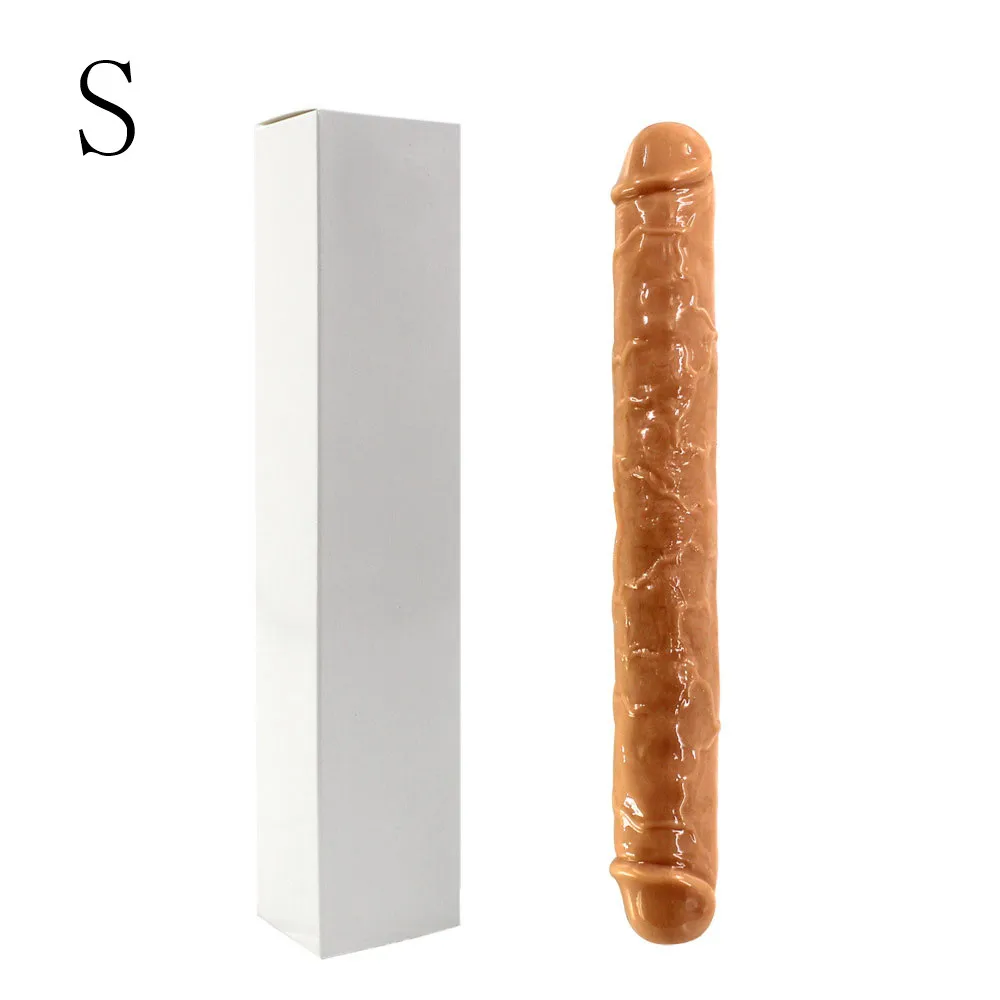 Big Size Double Dildo Double Head Grande Erotic Sex Penis Adult Sex Toys Long Dildo Transparent Big Dildo Dildo Realistic