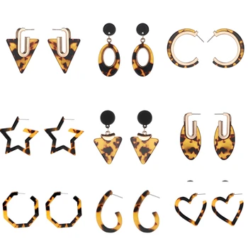 

Fashion Korean Statement Acrylic Earrings Geometric Long Drop Earrings For Women Jewelry Brincos Oorbellen Mujer Whoelsale