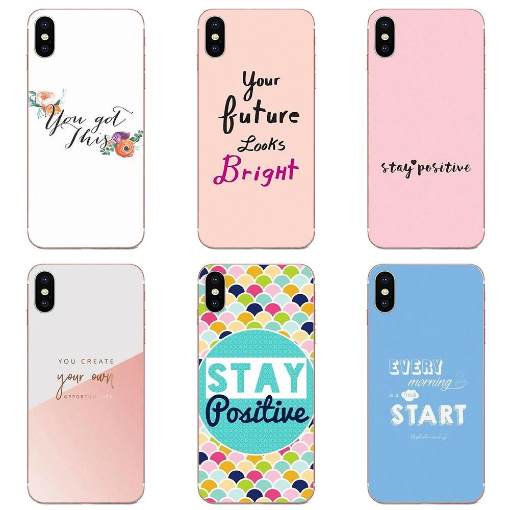 Stay Positive Desktop Phone Wallpaper For Xiaomi Redmi Mi 4 7A 9T K20 CC9  CC9e Note 7 8 9 Y3 SE Pro Prime Go Play On Sale|Half-wrapped Cases| -  AliExpress