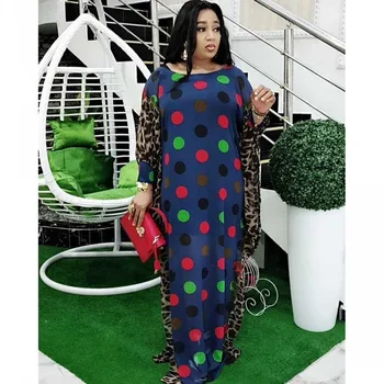 

African Dresses Women Muslim Print Abaya Chiffon Islamic Clothing 2020 Dashiki Summer Plus Size Moroccan Kaftan Robe Musulman