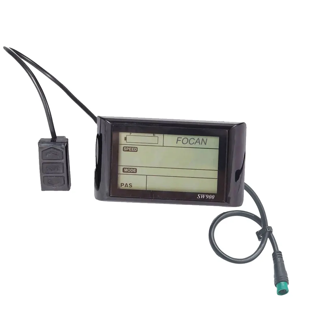 E-bike display lcd 24v 36v 48v 60v 72v SW-900 com 5pin impermeável bicicleta elétrica scooter display para kit de bicicleta elétrica focan