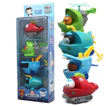 4 sztuk/zestaw Les Octonauts Octonauts Octonauts figurki zabawki Peso kapitan Barnacles Kwazii Shellington Dashi Tweak Inkling Kid Best Gift