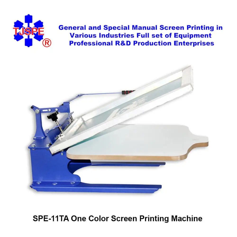 006207 трафаретная печатная машина шелкография пресс один цвет Трафаретный пресс