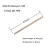 10 PCS Ballpoint pen refill 0.5mm oily crystal pen special core function pen special refill 1