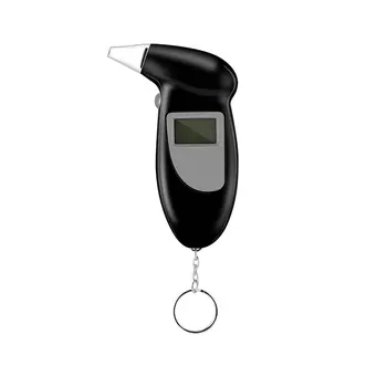 

Digital Alcohol Breath Tester With LCD Display Mouthpieces Analyzer Detector Test Keychain Blow Test Device
