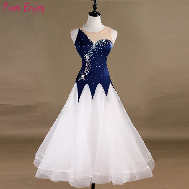 Womens ballroom dans jurken Tango waltz flamenco wit blauw kopen jurk voor kant kinderen _ - AliExpress Mobile