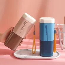 

Travel Toothbrush Storage Box Portable Cup Cup Creative Simple Tooth Set Box Travel Tooth Cup Cleaning Kit