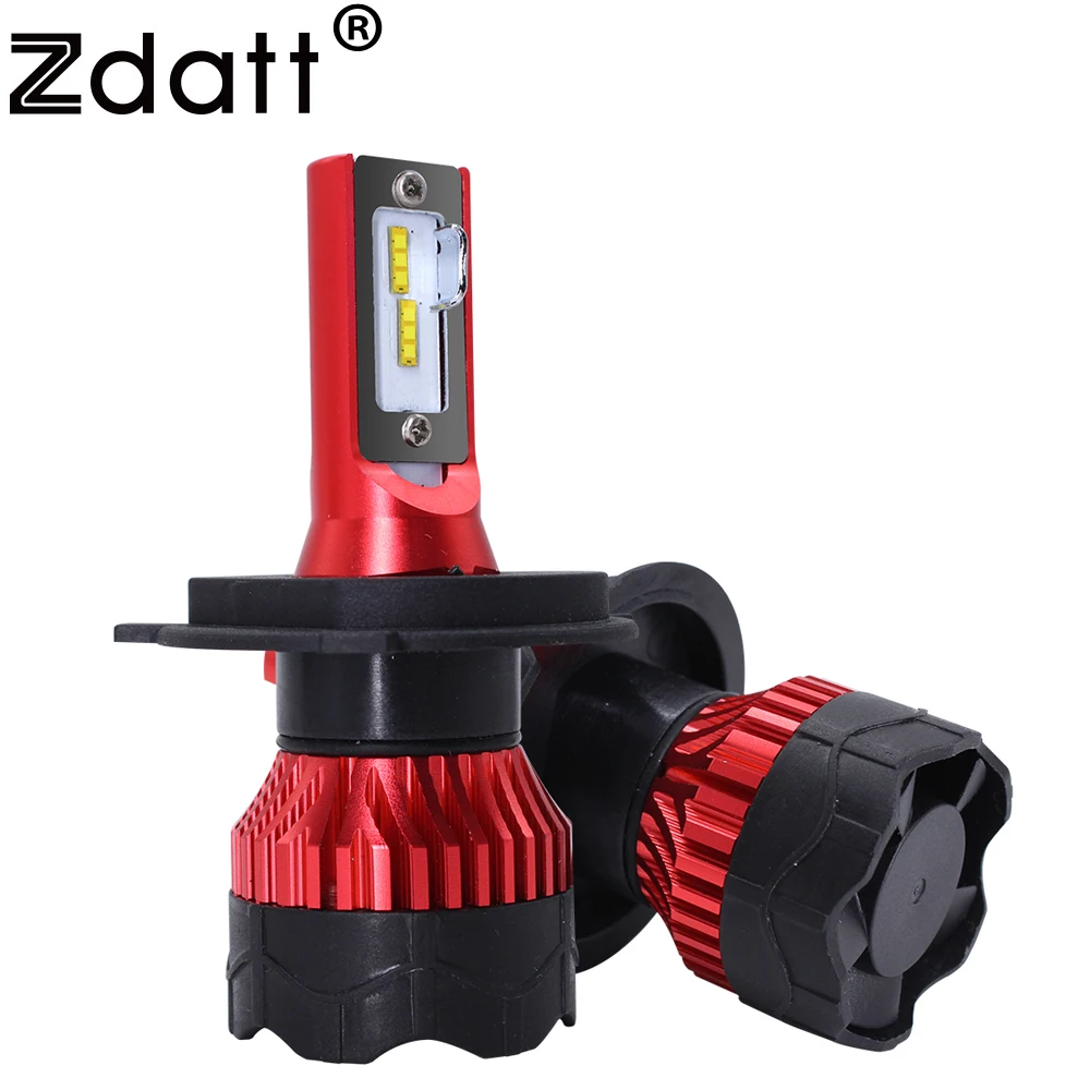 6000K 12000LM 2PCS Zdatt H7 светодиодный фары H4 H11 H8 фар автомобиля H1 9005 HB3 светодиодный 110 Вт 12000LM 6000K 12V Ламповые ленты для PK для авто S2 светодиодный помощи при парковке - Испускаемый цвет: 6000K 12000LM 2PCS