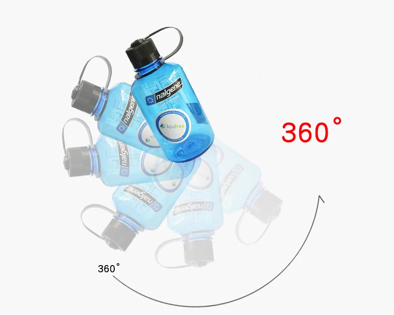 Nalgene Студенческая спортивная чашка для воды, Модная Портативная Герметичная Бутылка, пластиковый чайник, 500 мл, для пеших прогулок, велоспорта, путешествий