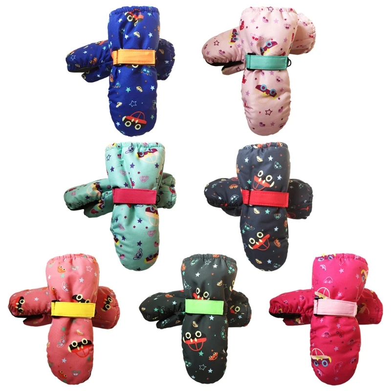 

Kids Children Ski Gloves Winter Snow Snowboard Windproof Waterproof Outdoor Sports Adjustable Wrist Thicken Mitten