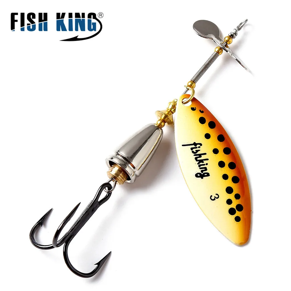 Металлическая приманка FISH KING 15 г для рыбалки длинная вращающаяся спиннерная