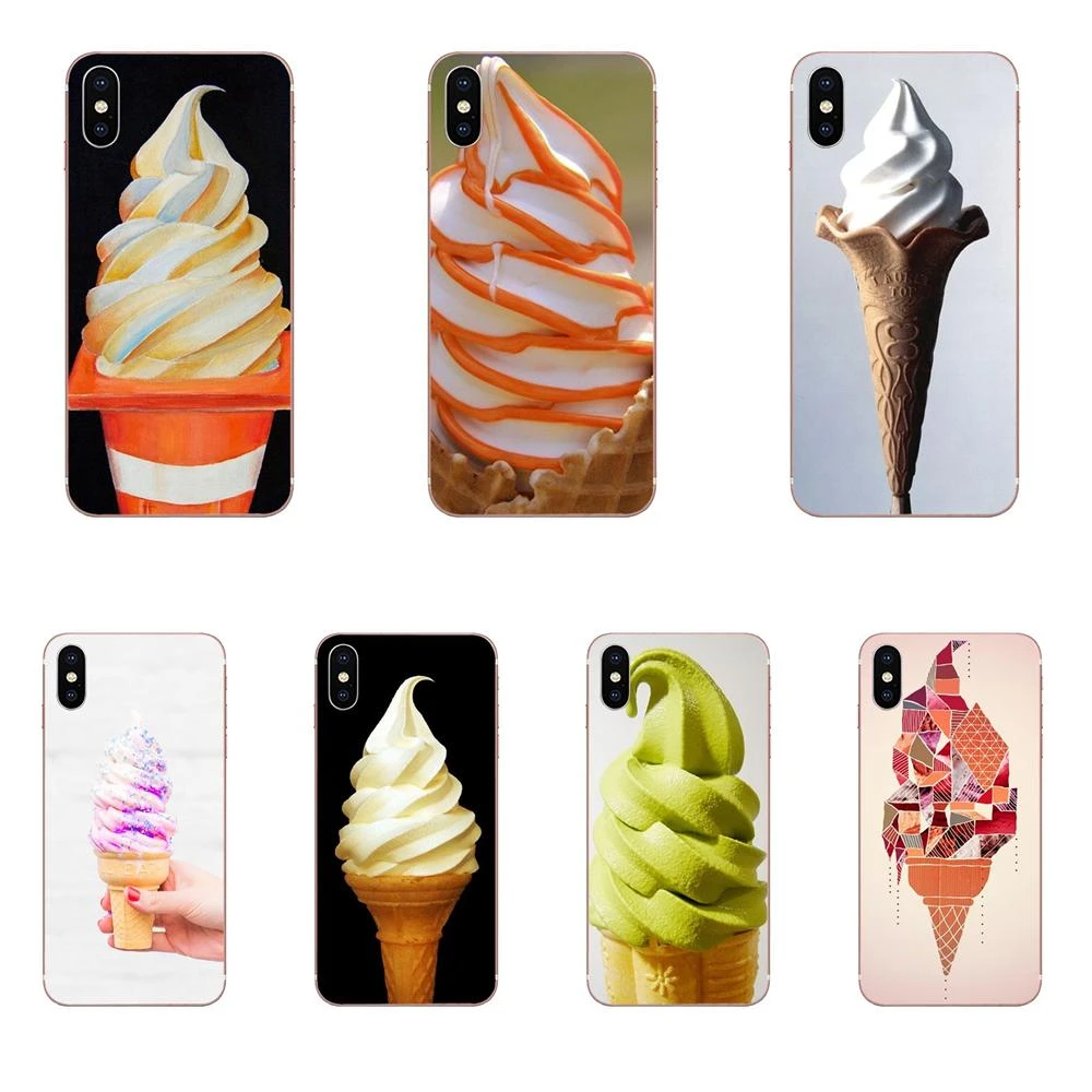 Soft Serve Ice Cream Cone Sweets Shell For Xiaomi Mi3 Mi4 Mi4c Mi4i Mi5 Mi 5s 5x 6 6x 8 Se Pro Lite A1 Max Mix 2 Note 3 4 Half Wrapped Cases Aliexpress
