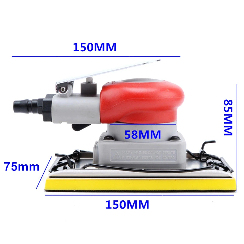 Вибрационный тип, Автоматическая пневматическая шлифовальная машина 20331, прямоугольная Автомобильная пневматическая шлифовальная машина, шлифовальная машина 75 9X150 мм