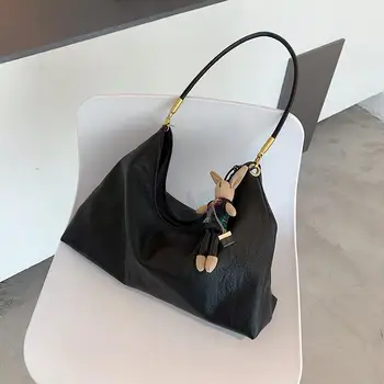 

2020 autumn and winter new female bag fashion big bag soft surface texture single shoulder bag daily shopping bag handbag