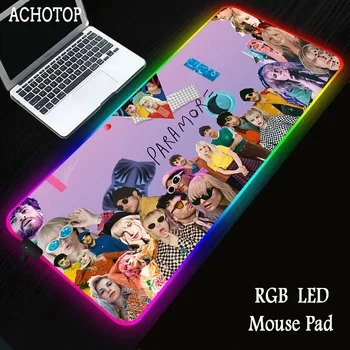 

pretty girl Pad Mouse RGB LED HD Print Computer Gamer Locking Edge Mousepad XXL Keyboard PC Mice Mats for Lol Csgo
