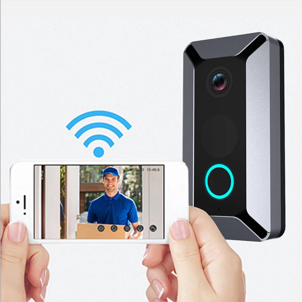 V6 Wifi дверной звонок умный беспроводной 720P видео домофон камера Облачное хранилище дверной Звонок камера водонепроницаемый ночное видение Домашняя безопасность