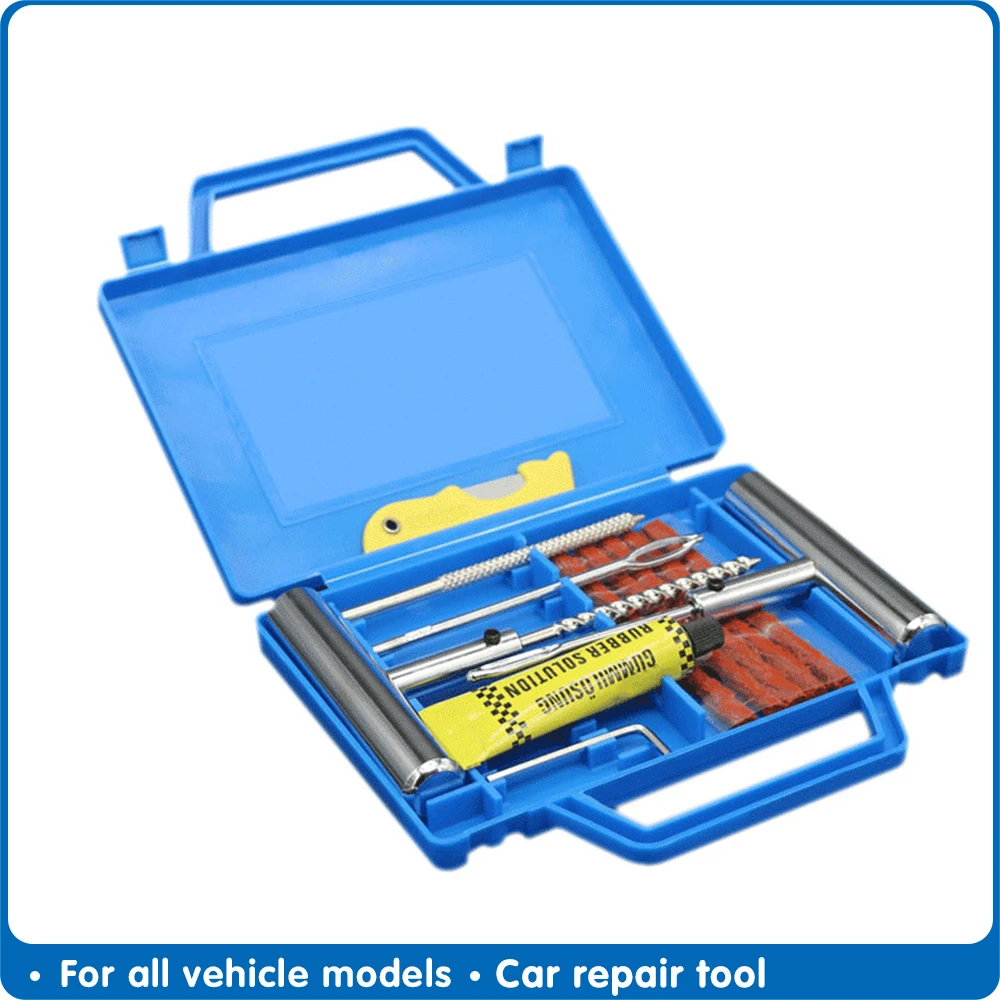 

Tire Puncture Repair Kit Car Van Motorcycle Repair Tools Emergency Heavy Duty Tubeless Tire Repair Kit Plug Accessories