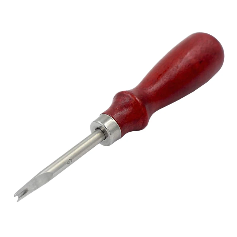 2Pcs Beech Handle Leather Trimmer Chamfering Manual Diy Leather Engraving Tool Size 3 and Size 5