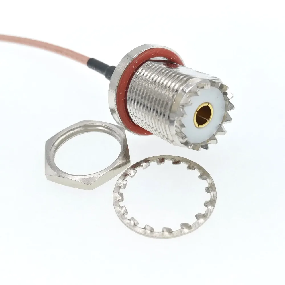 SMA штыревой к UHF SO239 PL259 женский переборка RF Pigtail Соединительный кабель RG316 " 20 см