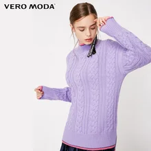 Vero Moda зимний сшитый цветной воротник дизайн водолазка женский свитер | 318413606