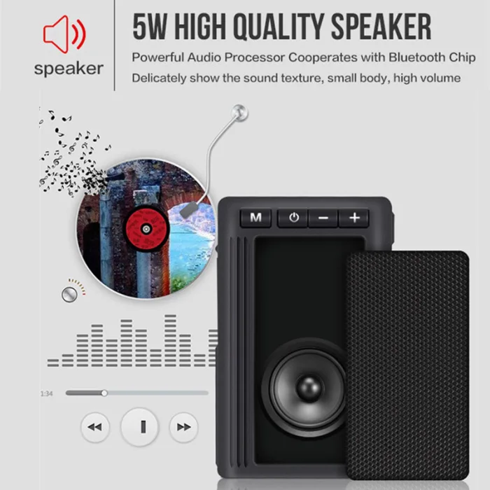 Портативный фонарик Bluetooth динамик водонепроницаемый поддержка tf-карты для наружных прогулочные, скальные ING-SHIPPING