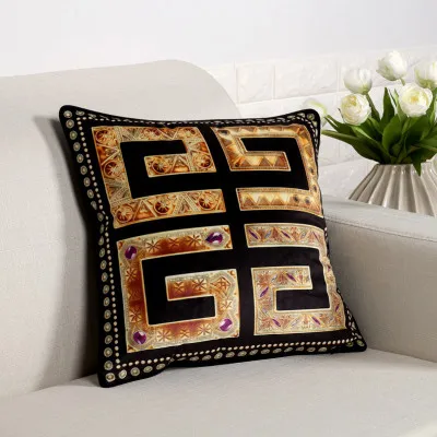 Домашний декоративный бросок 45x45 см наволочка Зара* женские Cojines Decorativos Para Sof Бархатная подушка Uxury наволочки с принтом - Цвет: 4