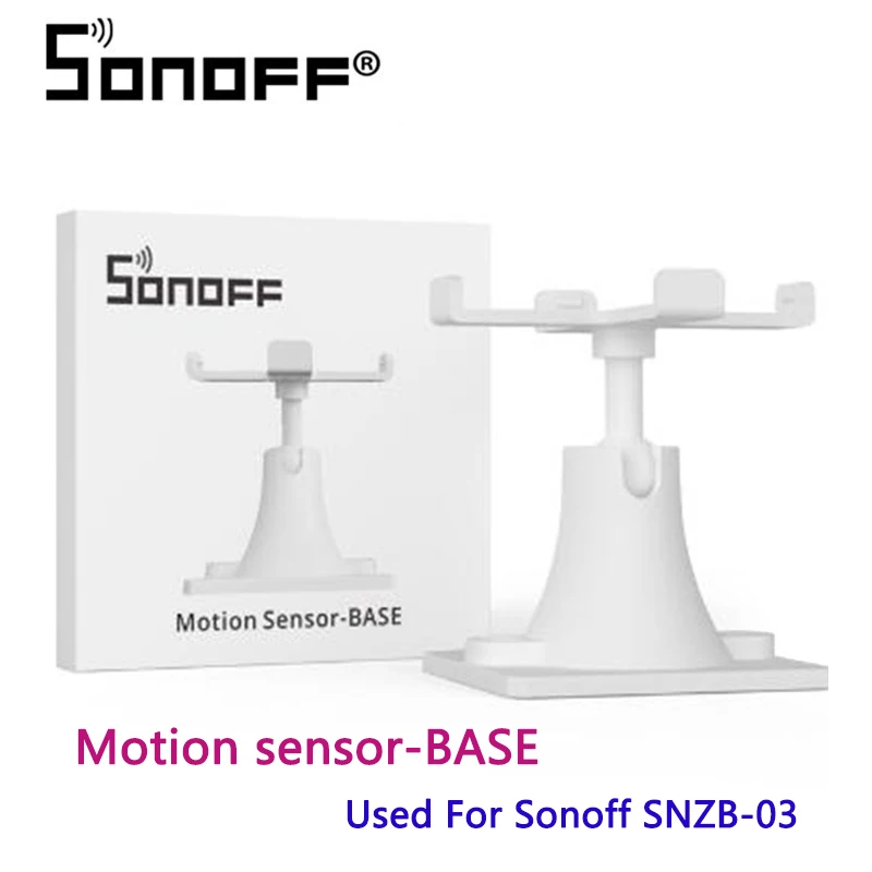 Sonoff sensor de movimento base 360 graus giratório, suporte para sonoff flash sensor de movimento inteligente ou pir3