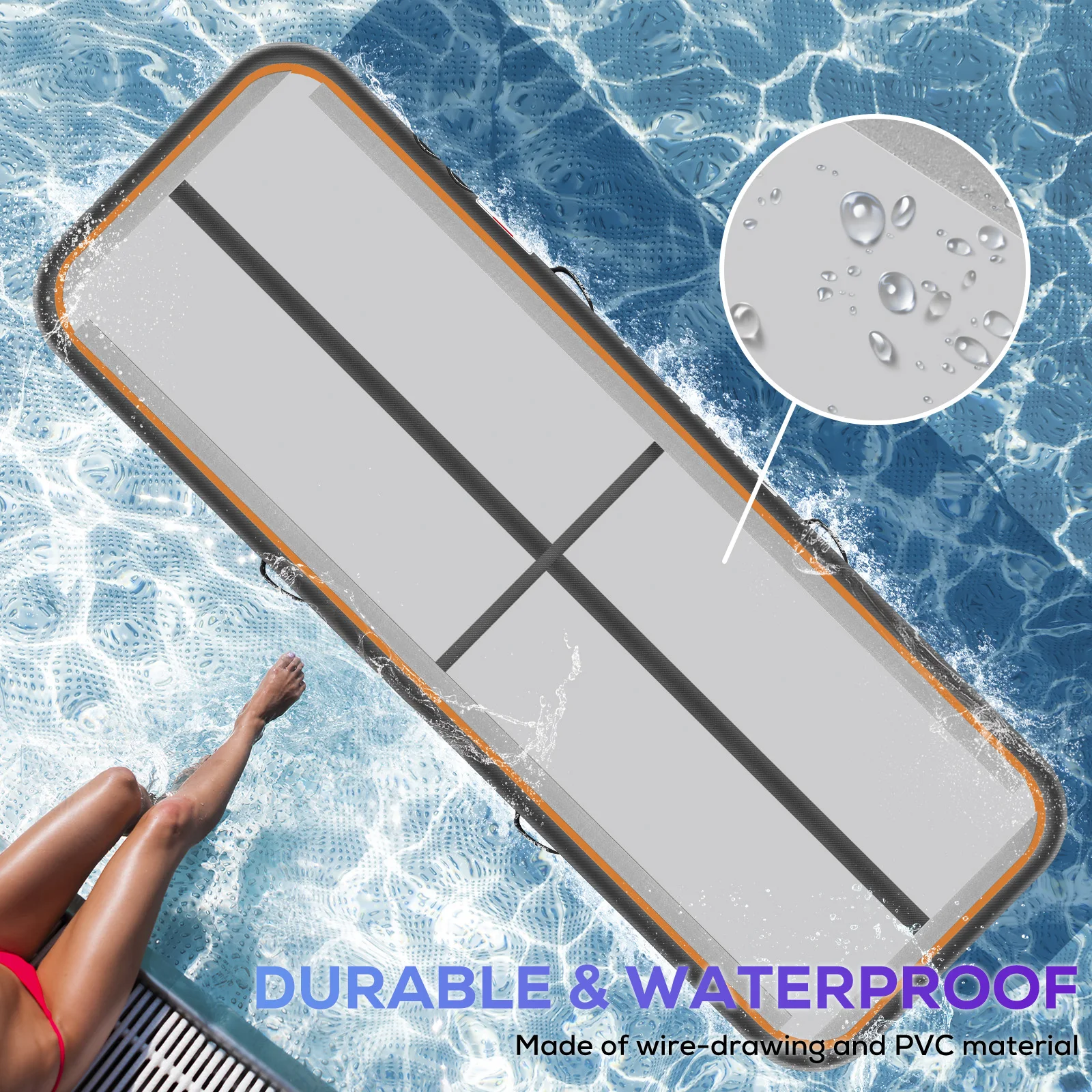 

3/4//5/6m inflatable gymnastics mat kids trampoline electric air pump yoga mats Pvc inflatable gym mat air track mats gymnastics