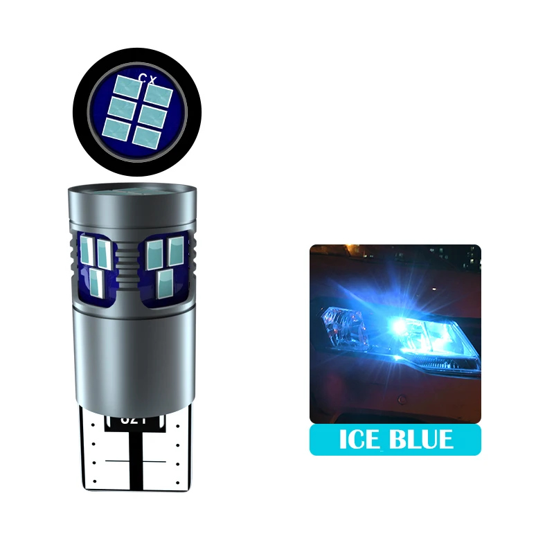 Ice Blue 2 шт Canbus T10 Leb лампы W5W 194 168 автомобильные лампы габаритные огни для VW Golf Bora Jetta POLO GOLF Passat Skoda Octavia A5 Fabia - Испускаемый цвет: Ice Blue