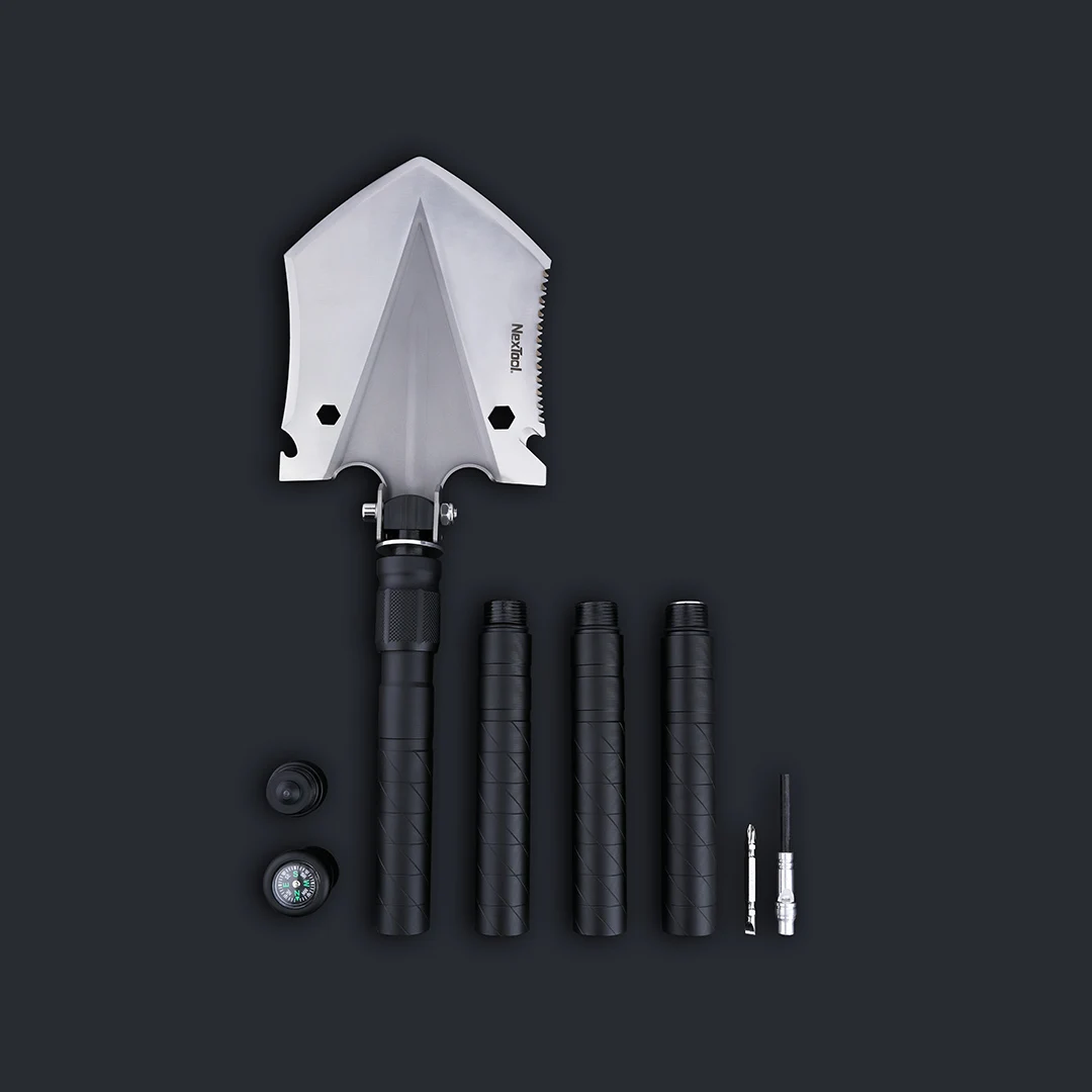 Белый Xiaomi Nextool многофункциональная лопата для самостоятельного вождения на открытом воздухе, походный гаечный ключ, отвертка Xiomi, многофункциональный инструмент для улицы - Цвет: Белый