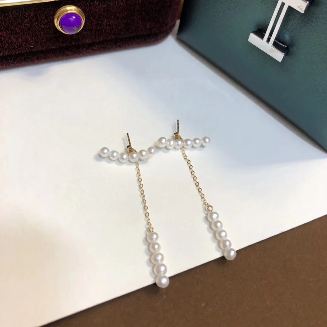 

Butterfly Balance Beam Dual Purpose Design-14k zhu jin 3-4 round Glare Virgine Pearl Earrings Qres26j26ie