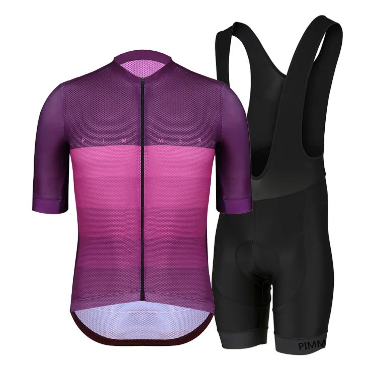 Summer PIMMER mesh Pro Team Men's Cycling Sets Short Sleeves Bike Jersey Set Clothes Ropa Ciclismo Bicycle Clothing Wear Kits