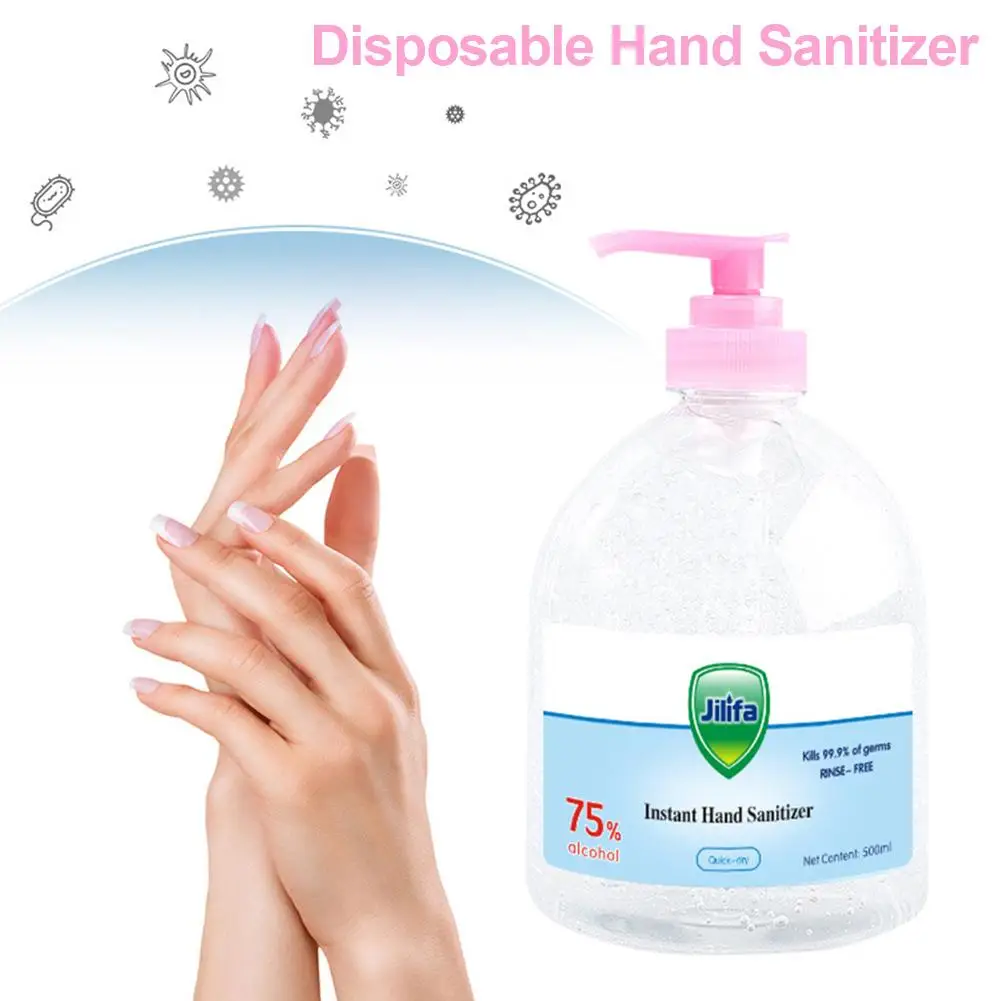 500 Ml Disposable Hand Sanitizer Rinse Free 75% Alcohol Hand Soap Hand Wash Gel For Home Travel Instant Cleaning 500 Ml Disposable Hand Sanitizer Rinse Free 75% Alcohol Hand Soap Hand Wash Gel For Home Travel Instant Cleaning