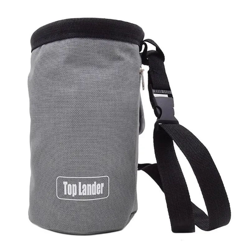 

Climbing Chalk Bag Non-slip Adjustable Magnesium Powder Storage Pouch Grey