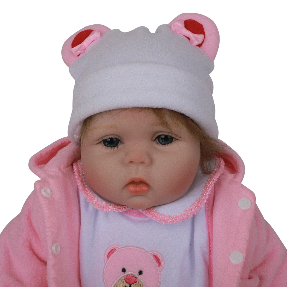 1" 45 см реалистичные силиконовые куклы Reborn Boneca, милые куклы Reborn Bebe, тканевые куклы Menina, детские куклы на день рождения, рождественский подарок