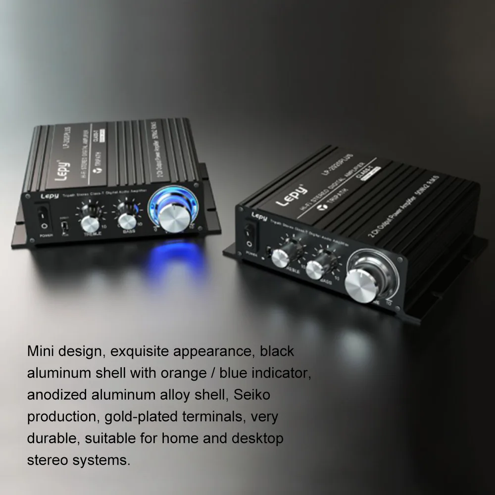 Lepy LP-2020PLUS Hi-Fi стерео цифровой усилитель класса T цифровой аудио усилитель мощности мини домашний стерео аудио усилитель 50 Вт* 2