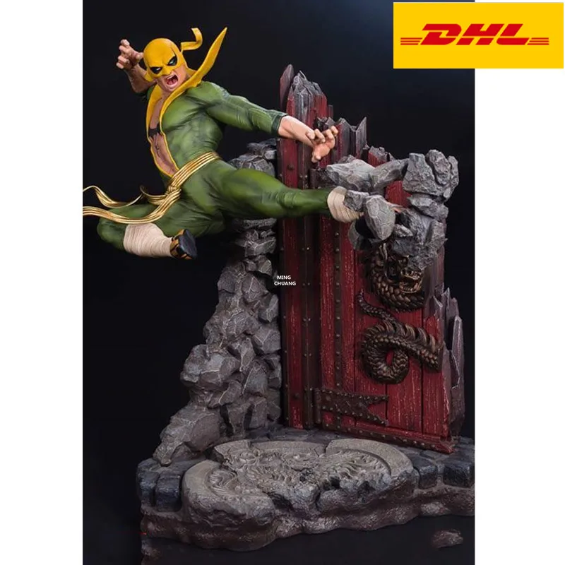 21" The Avengers Statue 1/4 Scale Iron Fist Bust Danny Rand Full-Length Portrait Art Craft GK Action Figure Toy BOX 53CM V954
