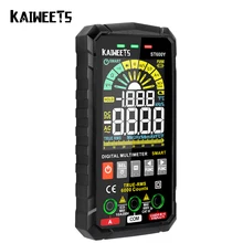 KAIWEETS – multimètre numérique ST600Y Ture RMS, testeur Intelligent de tension AC DC, plage automatique, NCV, condensateur Ohm Hz