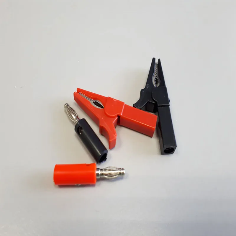 

4PCS Battery Test Clip 55MM HV Alligator Clip For Banana Plug 4mm Multimeter Pen Cable Probes Crocodile Clip Battery Car Auto