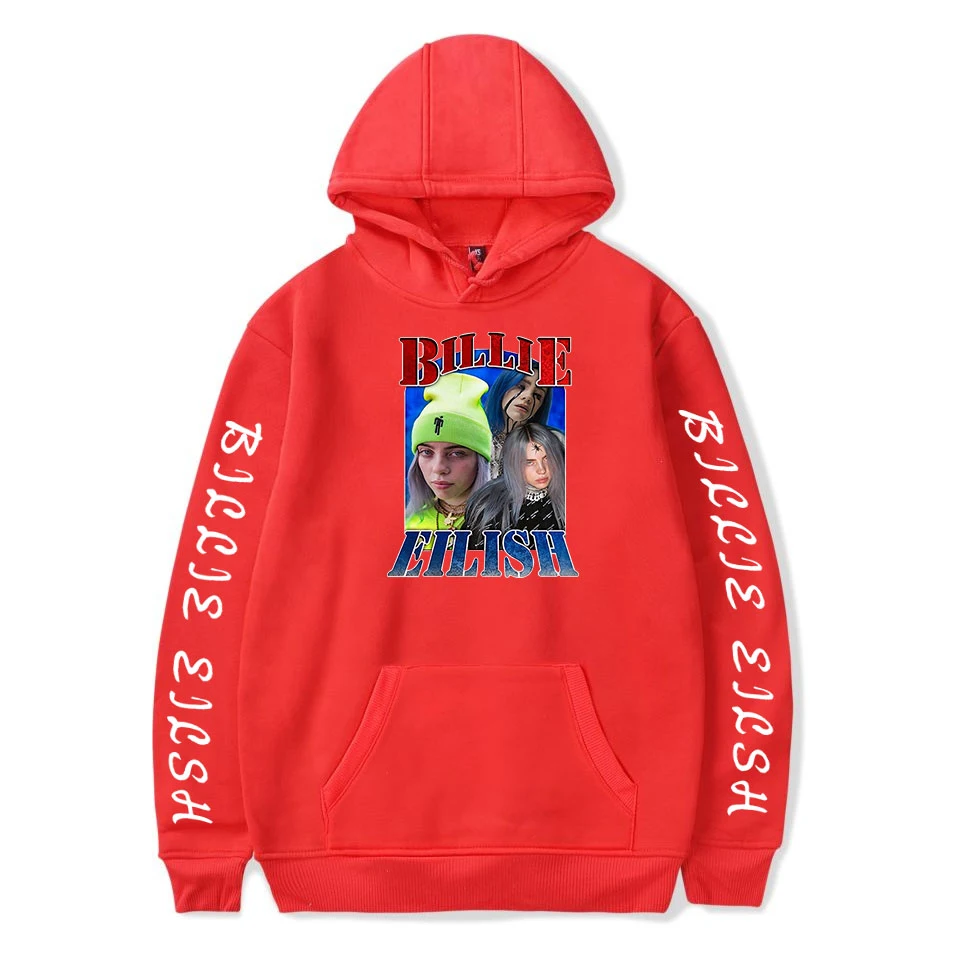 Billie Eilish худи с принтом для женщин и мужчин, свитер, пуловер на осень и зиму для мальчиков и девочек, удобная теплая куртка