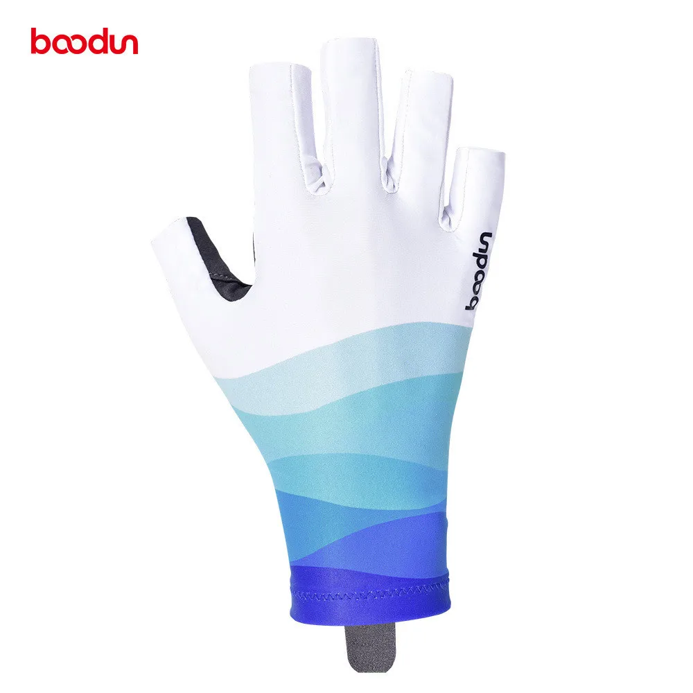Boodun Cycling Bike Half Short Finger Gloves Shockproof Breathable MTB Road Bicycle Gloves Men Women Sports Cycling Equipment